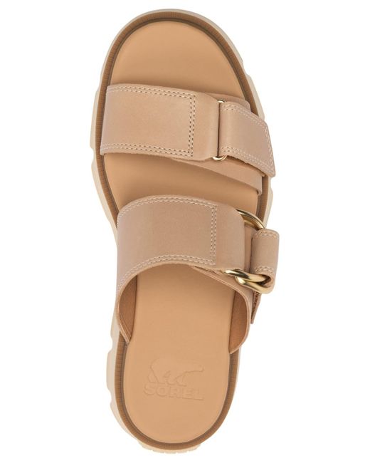 Sorel Metallic Rein Slide Sandals