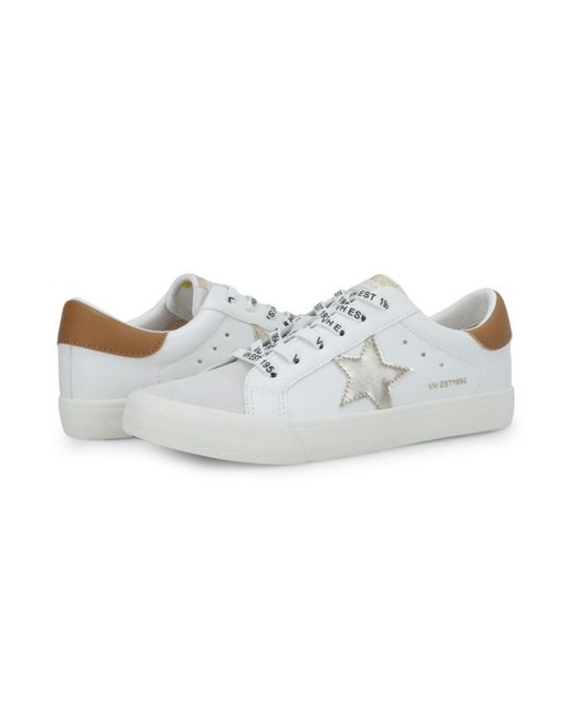Vintage Havana Grande White/tan/gold/grey Sneaker By