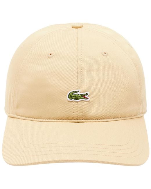 Lacoste Natural Adjustable Strap Twill Cap for men