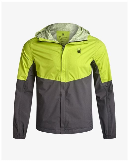 Spyder Gray Cloudy Day Rain Jacket