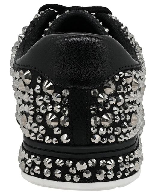 INC International Concepts Black Dazzlee Round Toe Sneakers