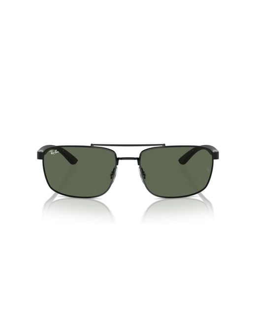 Ray-Ban Green Rectangle Sunglasses