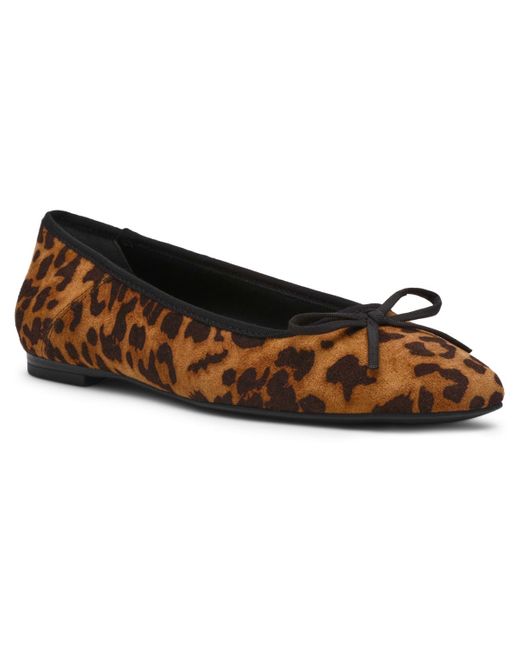 Anne Klein Brown Aspen Snip Toe Ballet Flats