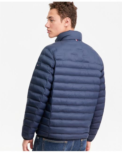 Tommy Hilfiger Blue Real Down Packable Jacket for men