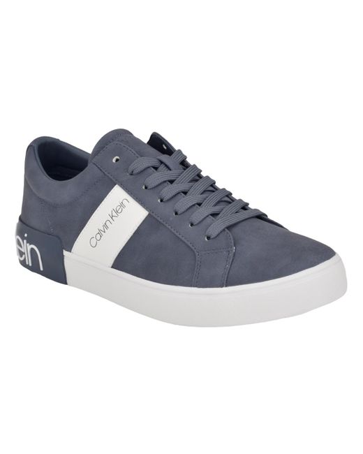 Calvin Klein Blue Roydan Round Toe Lace-up Sneakers for men
