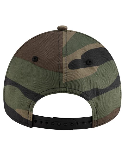 KTZ Green Chicago Cubs Woodland Team Pop 9forty A-frame Adjustable Hat for men