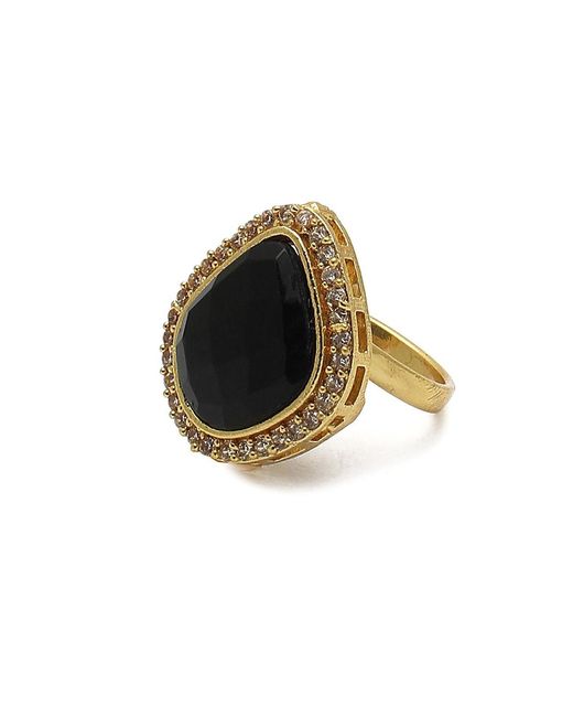 SOH Black Stone Statement Ring