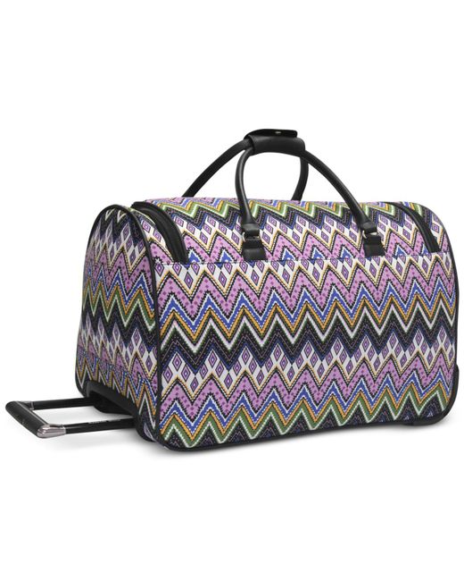 steve madden rolling duffel bag