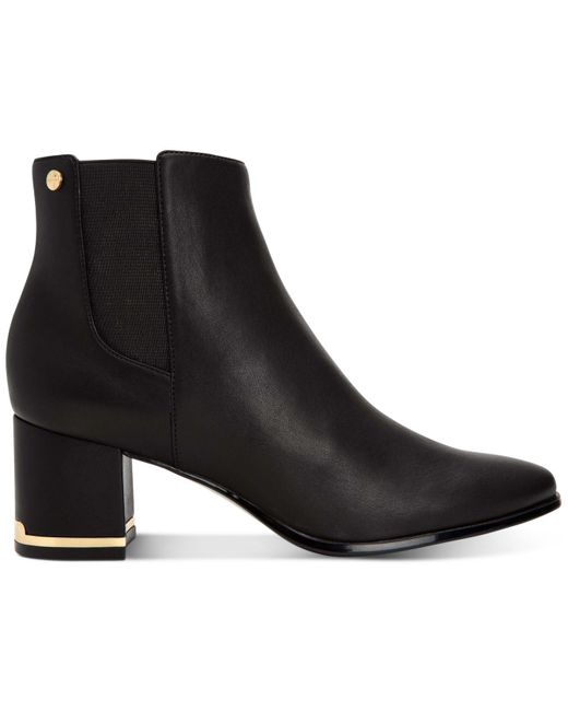 Calvin Klein Fioranna Booties in Black Lyst