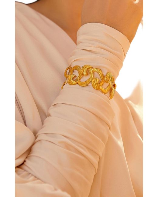 Retro Chic Metallic Hawk Wing Bangle