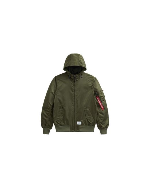 Alpha Industries Brown L-2b Hooded Gen Ii Flight Jacket for men