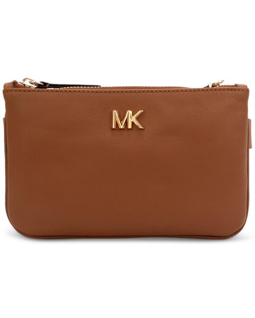 Michael Kors Michael Reversible Leather Belt Bag in Brown | Lyst