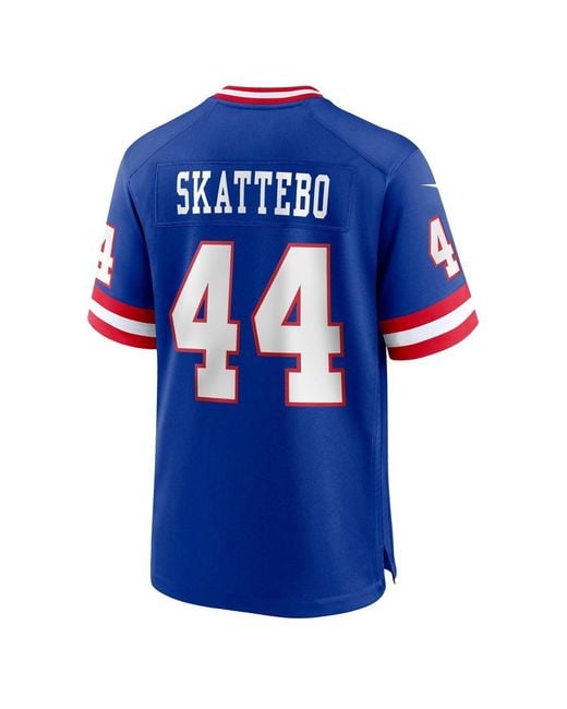 Nike Blue Cam Skattebo New York Giants Alternate 2 Legacy Game Jersey for men