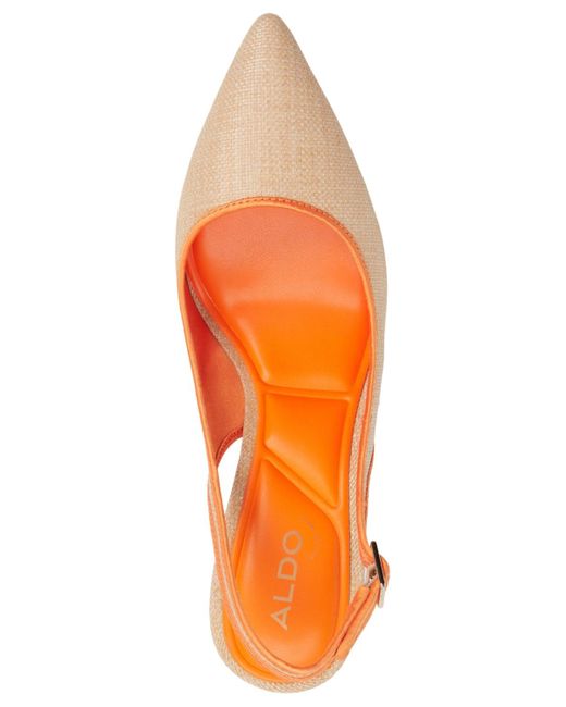 ALDO Orange Lalasling Pointed-toe Slingback Pumps