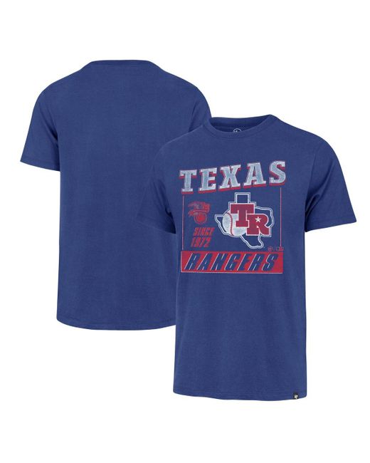 '47 Blue 47 Brand Texas Rangers Outlast Franklin T-shirt for men