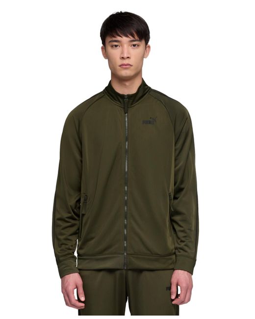 PUMA Green Piped Tricot Jacket for men