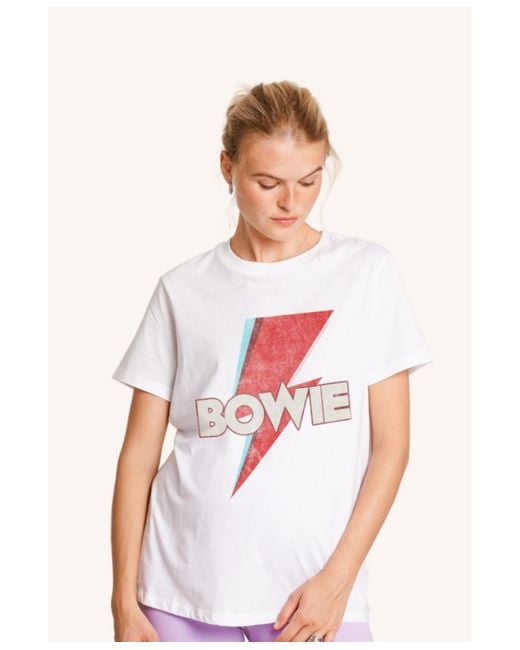 Nom Maternity White Maternity The Groove Tee