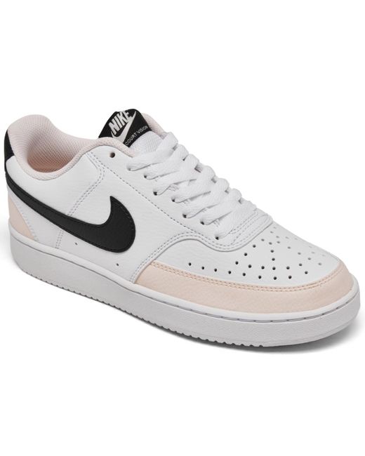 Nike White Court Vision Low Casual Sneakers From Finish Line