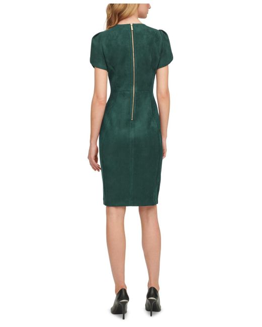 calvin klein suede dresses