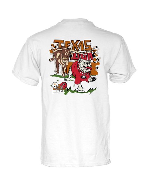 Blue 84 White And Texas Longhorns Vs. Georgia Bulldogs 2024 Matchup T-shirt