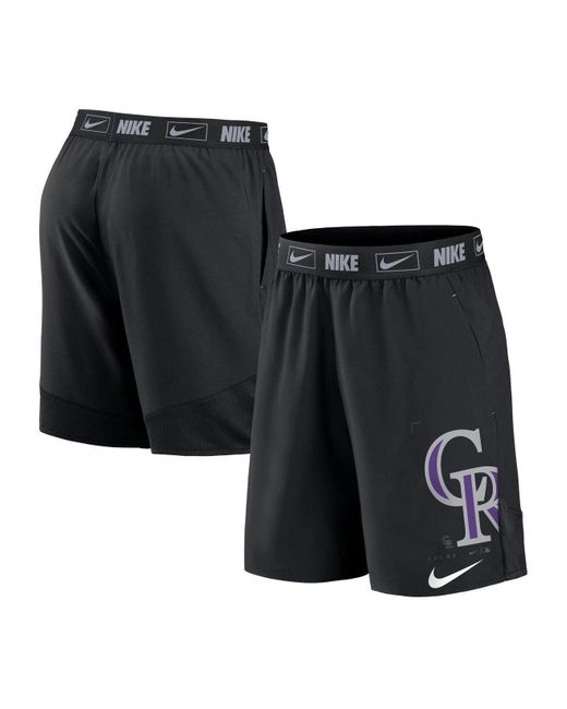 Men's Colorado Rockies Nike Black Authentic Collection Dugout