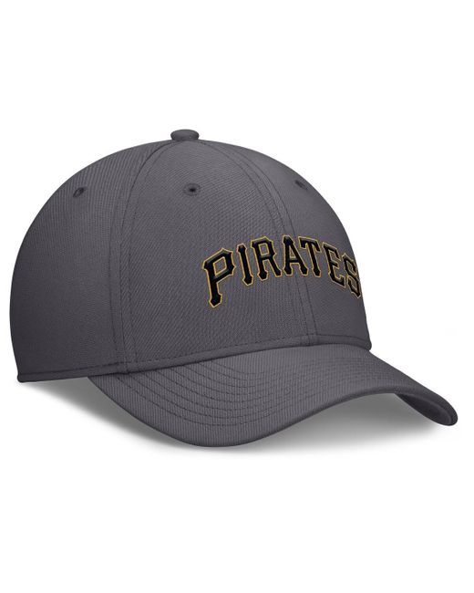 Nike Gray Pittsburgh Pirates Swoosh Performance Flex Hat for men