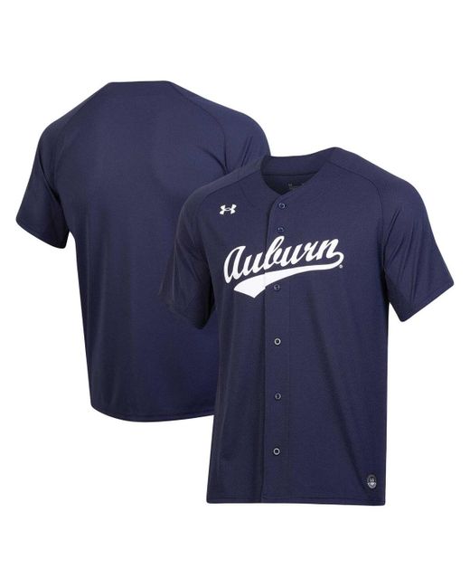 Under Armour Blue Auburn Tigers Replica Baseball Jersey for men