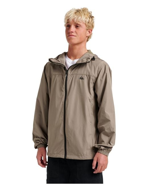 Quiksilver Brown Overcast Windbreaker Jacket for men