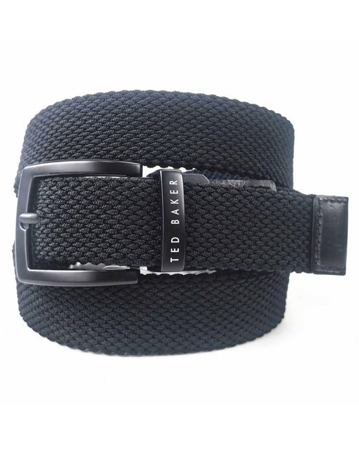 Ted Baker Blue Reversible Stretch Web Belt for men