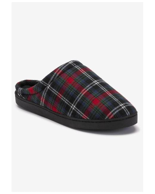 Kingsize Blue Big & Tall Fleece Clog Slippers for men