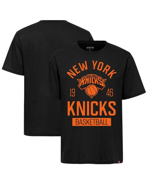 Sportiqe Black And New York Knicks Duke Premium T-shirt