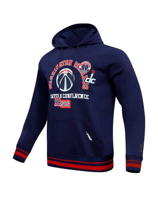 Pro Standard Blue Washington Wizards Area Code Pullover Hoodie