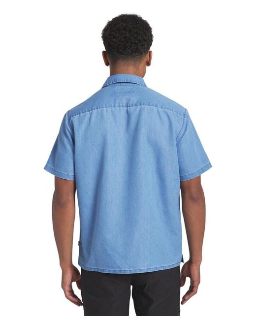 DKNY Blue Chambray Button-up Shirt for men