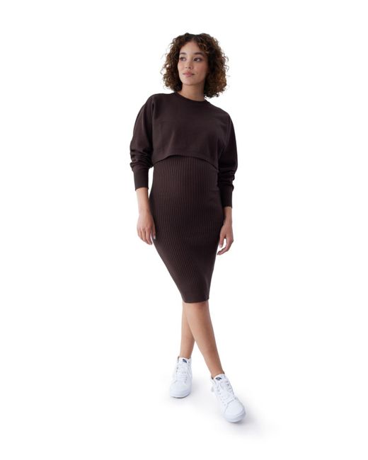 Ingrid & Isabel Maternity Two Piece Dress Set in Red Lyst