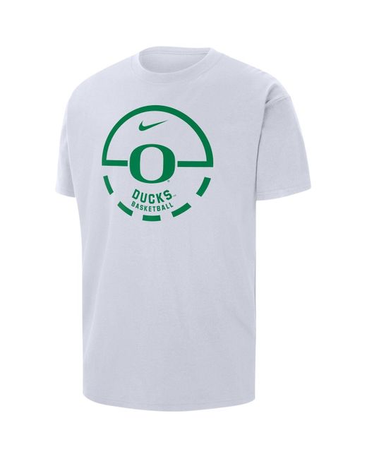 Nike Gray Oregon Ducks Free Throw Basketball T-shirt for men