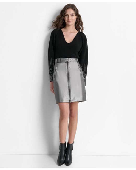 Urban Classics Women's Faux Fur Skirt, Black, XS