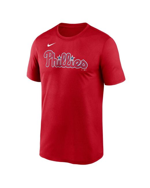 Nike Red Philadelphia Phillies Fuse Legend T-shirt for men