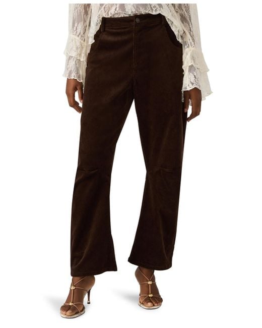 Steve Madden Brown Hart Utility Barrel Pants
