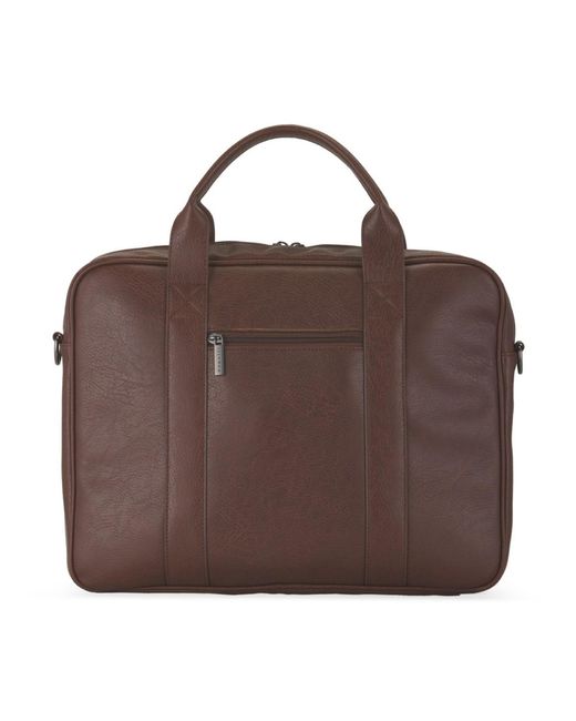 Bugatti Brown Palermo 13" Leather Briefcase