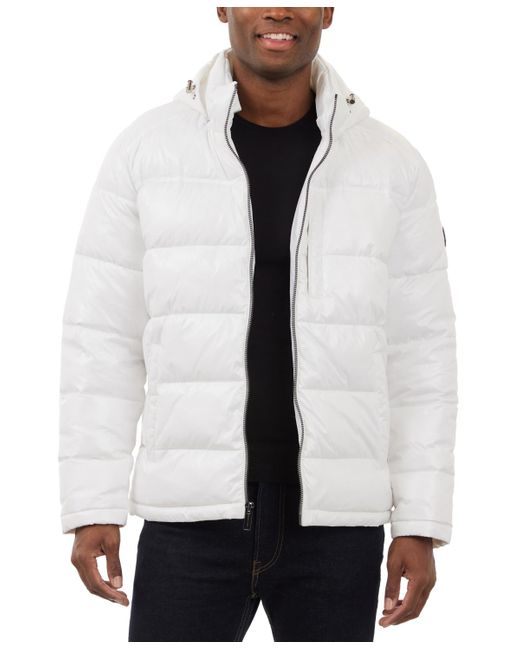 Michael Kors Shine Puffer Jacket in White for Men | Lyst Michael Kors Shine Puffer Jacket in White for Men | Lyst