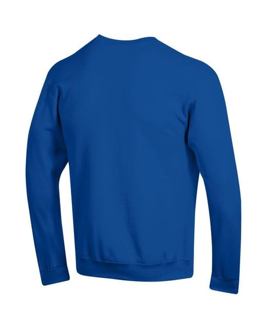 Champion Blue Â Kentucky Wildcats Arch Over Logo Pullover Sweatshirt for men