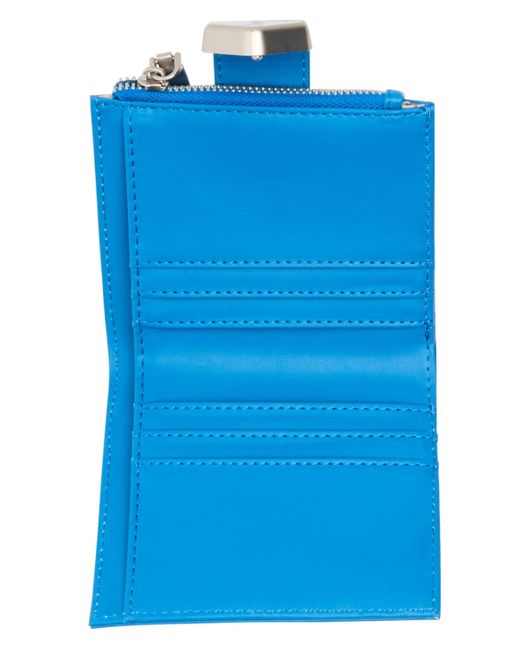 Steve Madden Blue Bjem-b Bifold Card Case Wallet