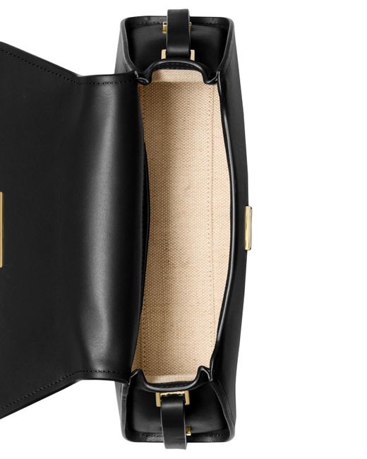 Michael Kors Black Michael Ludlow Small Leather Convertible Shoulder Bag