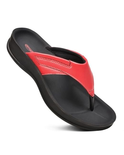 AEROTHOTIC Red Algiz Comfortable Sandal