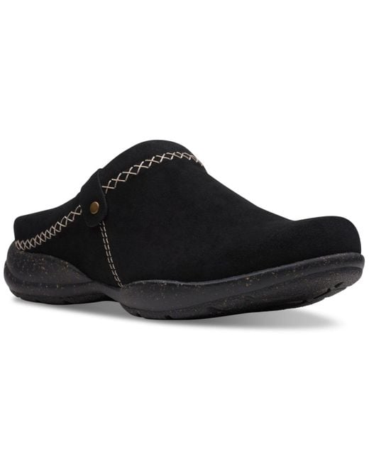 Clarks Roseville Echo Clogs in Black Lyst