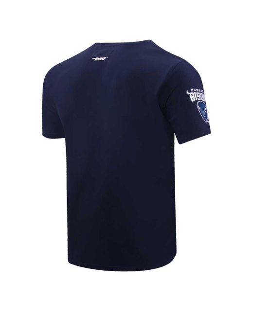 Pro Standard Blue Howard Bison Script Tail T-shirt for men