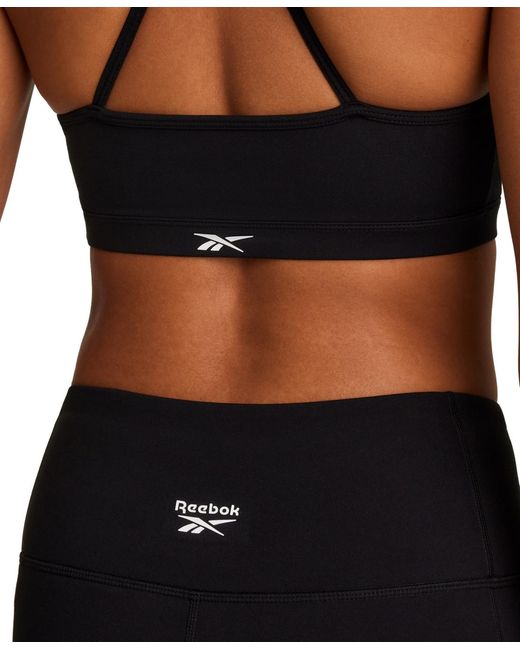 Reebok Black Cropped Pull-on Bra