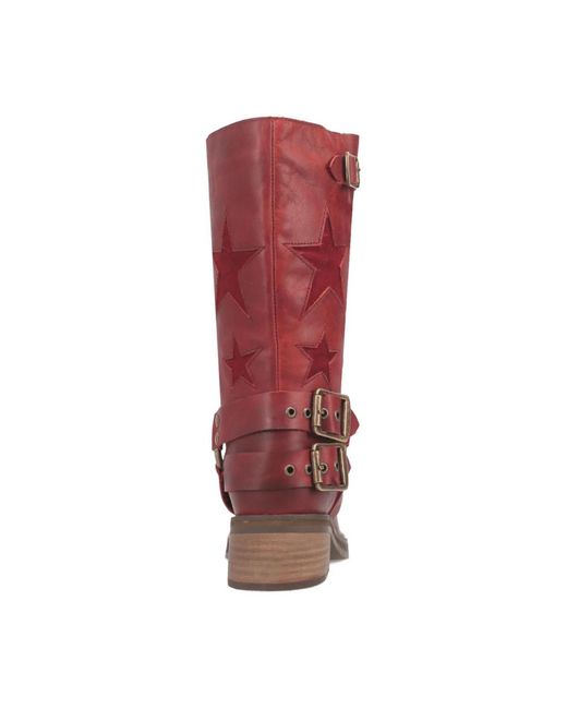 Dingo Red Blacklist Leather Boots