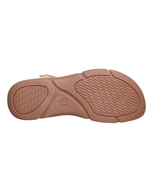 Easy Spirit Pink Mavey Strappy Flat Sandals
