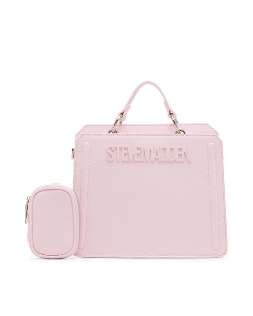 Steve Madden Pink Bevelyn Small Satchel Bag